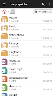 Dateimanager Capture d'écran