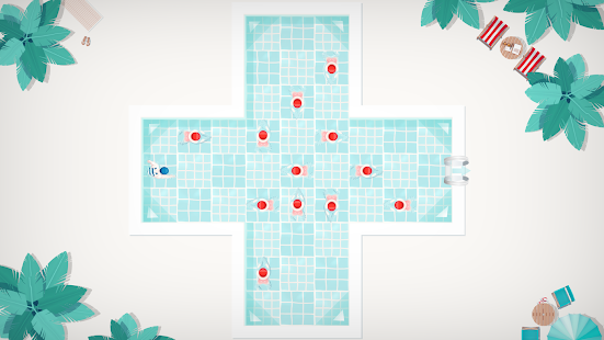 Screenshot „Ausschwimmen“.