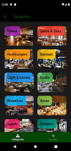Android application RestaurantDemo screenshort