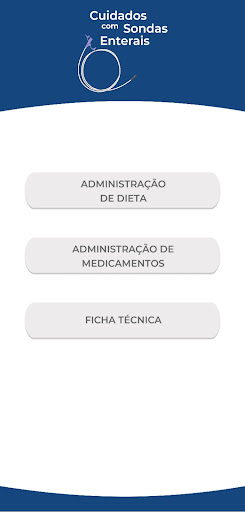 Android application Cuidados com Sondas Enterais screenshort
