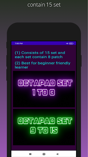 Android application octapad max screenshort