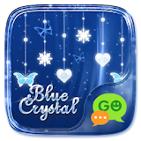 (FREE) GO SMS BLUE CRYSTAL THEME icon