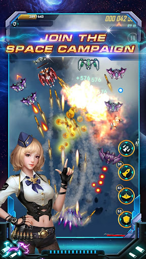 Télécharger New Galaxy War - Alien Space Shooter Games 2019 APK MOD (Astuce) screenshots 1