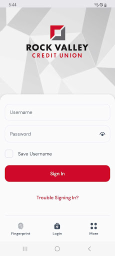 Android application Rock Valley CU Mobile Banking screenshort