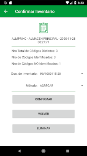 Prime ERP - Aplicación de Toma Screen 3