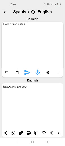Spanish To English Translator Screen 2