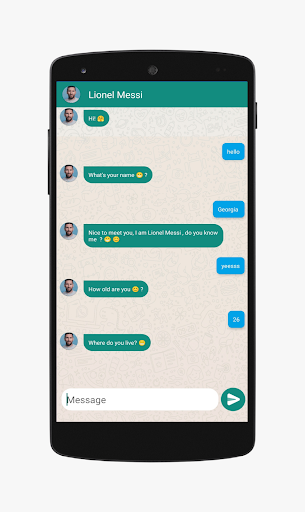 Leo Messi Call Video and Chat Screen 3