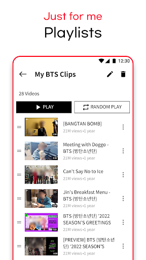 K-Stream : K video contents Screen 3