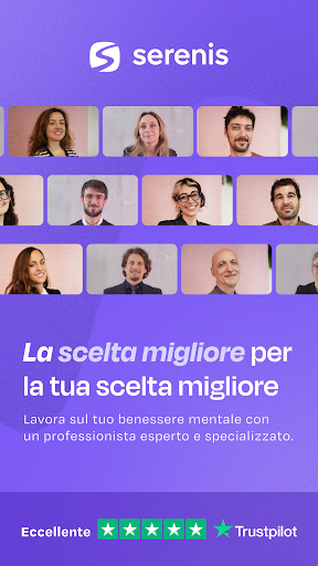 Android application Serenis: psicoterapia online screenshort