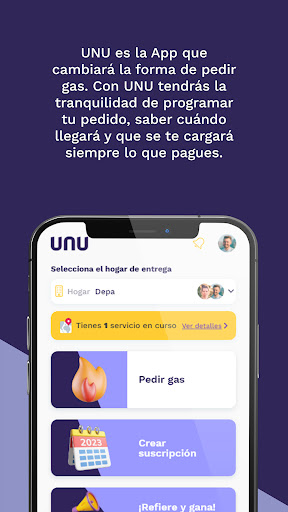 Android application UNU Gas a un clic screenshort