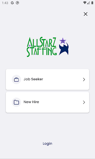 Android application All Starz Staffing&Consulting screenshort