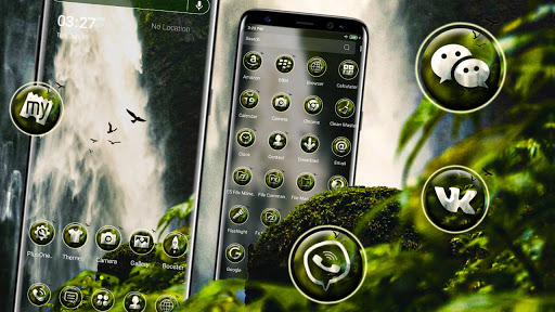 Android application Waterfall Launcher Theme screenshort