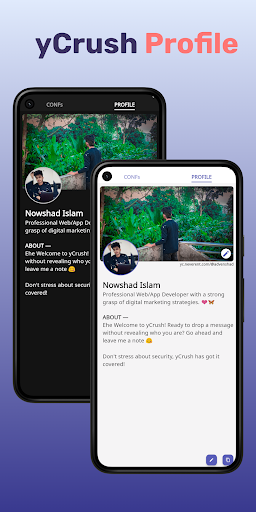 Android application yCrush — Anonymous Messages screenshort