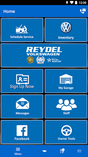 Android application Reydel Volkswagen DealerApp screenshort