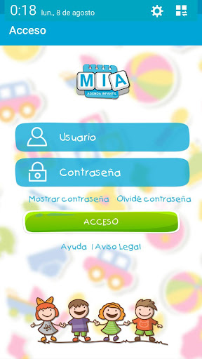 Android application MIA - Mi Agenda Infantil screenshort