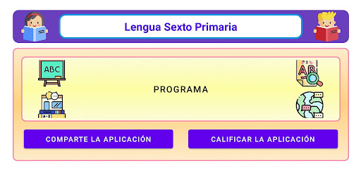 Android application Lengua Sexto Primaria screenshort