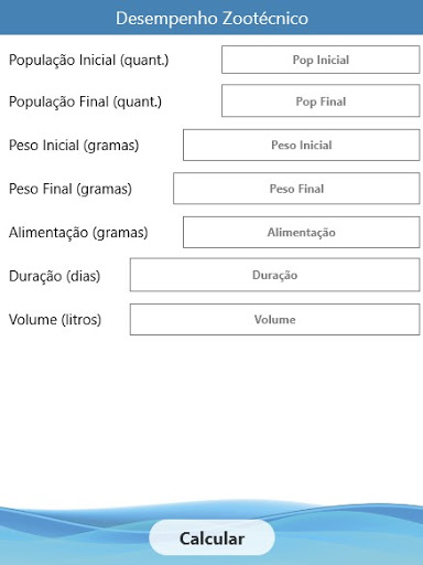DZooCalc - Desemp. Zootécnico Screen 2