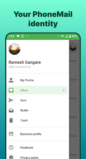 Android application Phone Email screenshort