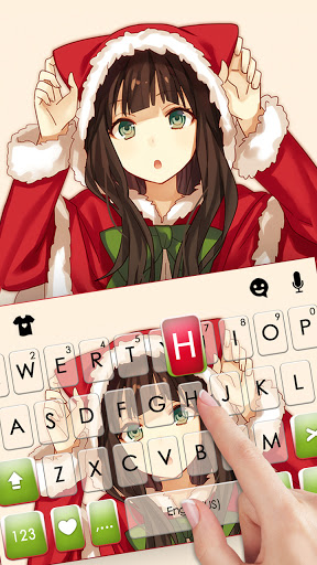 Christmas Cat Girl Keyboard Ba Screen 2
