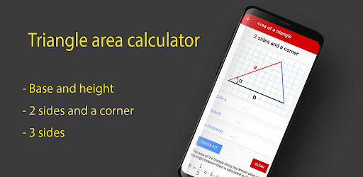 Android application Triangle Area Calculator screenshort
