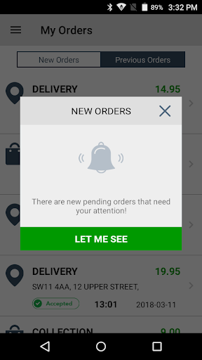 Merchant App: Coventry Eats Screen 3