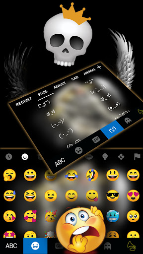 Gangster Poker Skull Keyboard Screenshot