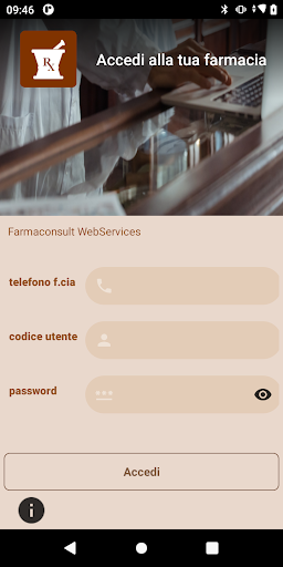 Android application farmaconsult screenshort
