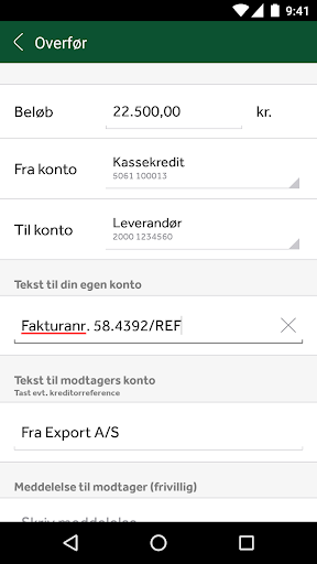 Jyske Mobilbank Erhverv Screen 3
