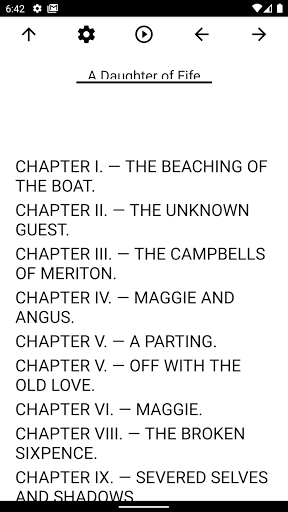 Android application Book, A Daughter of Fife screenshort
