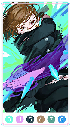 Jujutsu Kaisen Coloring Game - Screenshot 3