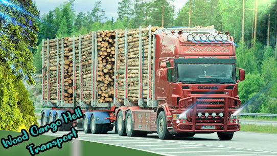 Pk Wood Cargo Truck Driver For PC 4