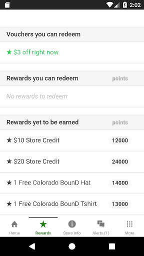 Colorado BounD Rewards Screen 2