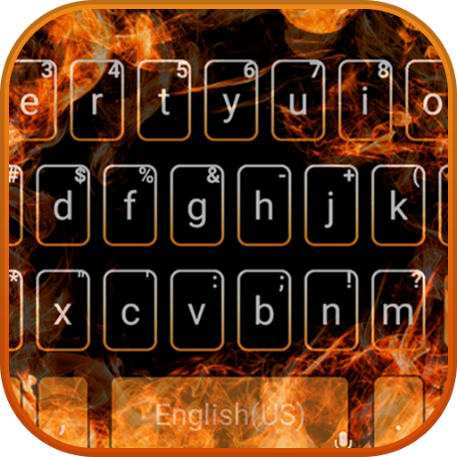 Burn Fire Keyboard Theme logo