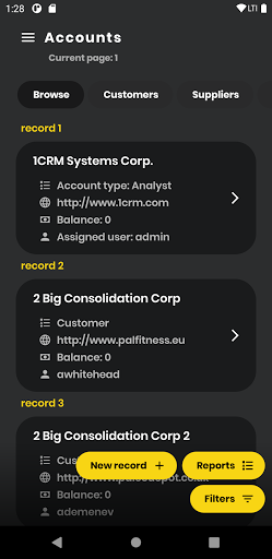 DanmarCRM Screen 2