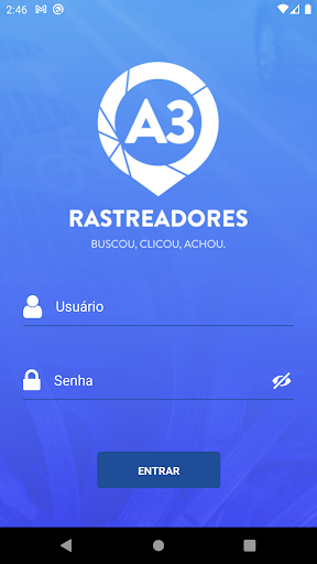 Android application A3 Rastreadores screenshort