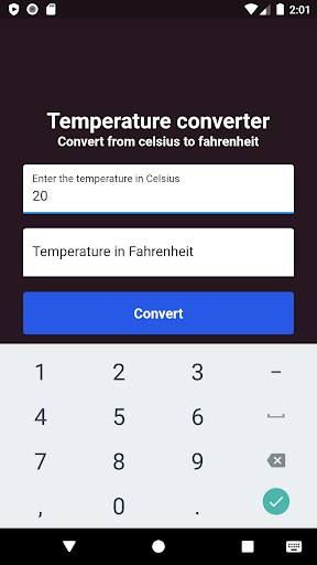 Celcius Temperature Converter
