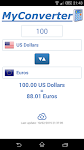 screenshot of My Currency Converter