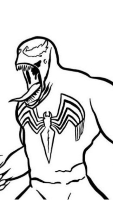 Cómo dibujar Venom superhéroeのおすすめ画像2