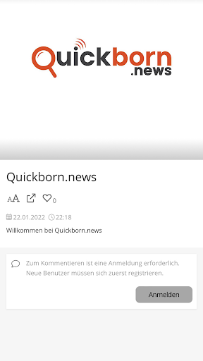 Android application Quickborn.news screenshort