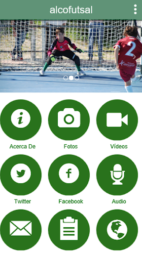 Android application alcofutsal screenshort