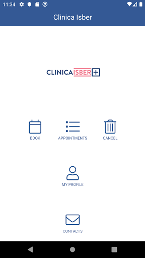 Android application CLINICA ISBER screenshort