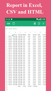 Timesheet - Time Card - Work Hours - Work Log 11.1.5-inApp screenshots 4