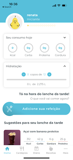 Android application NutriNoApp screenshort