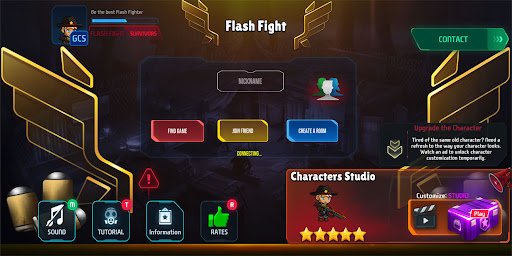 Android application Flash Fight screenshort