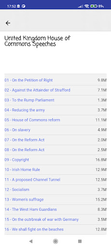 UK House of Commons Speeches