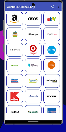 Android application Australia Online Shop screenshort