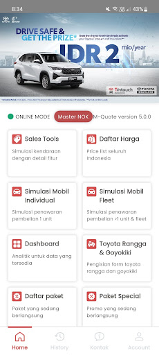 M-Quote Toyota Screen 3