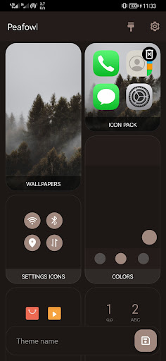 Android application Peafowl Theme Maker for EMUI screenshort