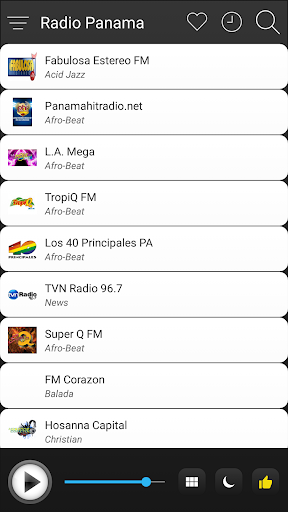 Panama Radio FM AM Music Screen 3