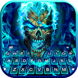 Blue Flame Skull Keyboard Theme icon